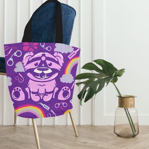 Kinky Bear BDSM Unisex Canvas Tote Bag