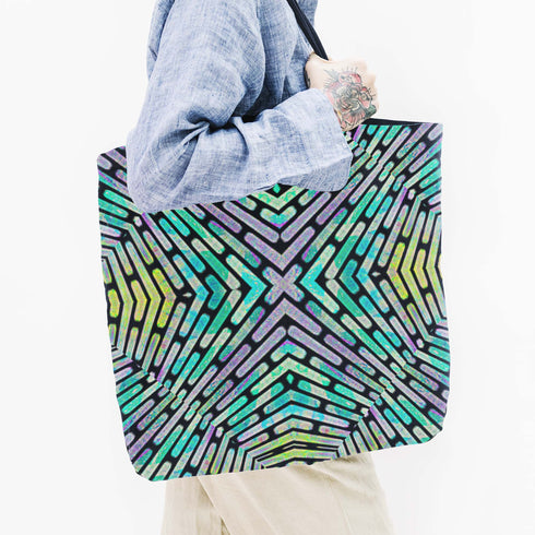 Neon Criss Cross Tote