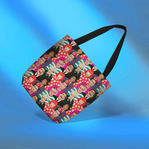 Famous Faces of Art Canvas Tote Bag