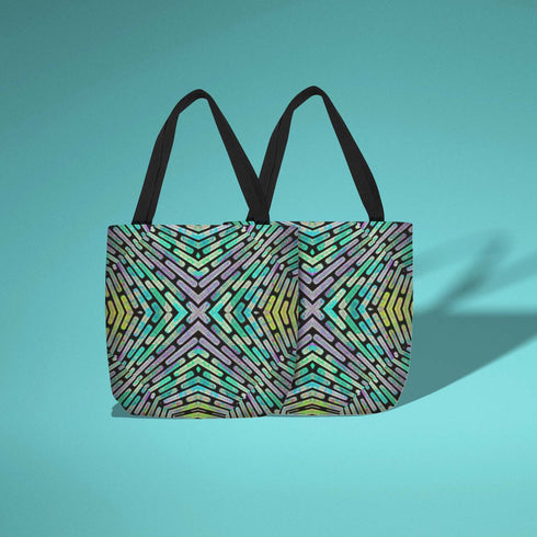 Neon Criss Cross Tote