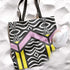 Hypnotic Color Block Tote