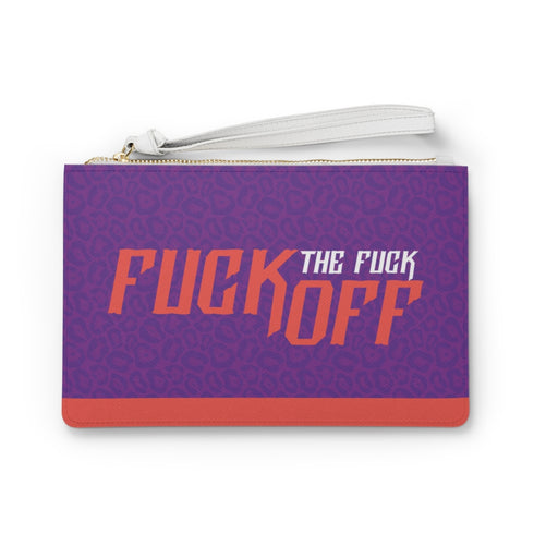 FUCK OFF Vegan Leather Fashion Wristlet