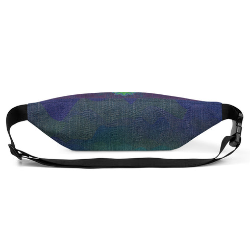 Denim Print Stay Stoned Fanny Pack