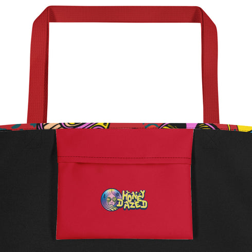 Magic Mushrooms and Frogs Tote Bag