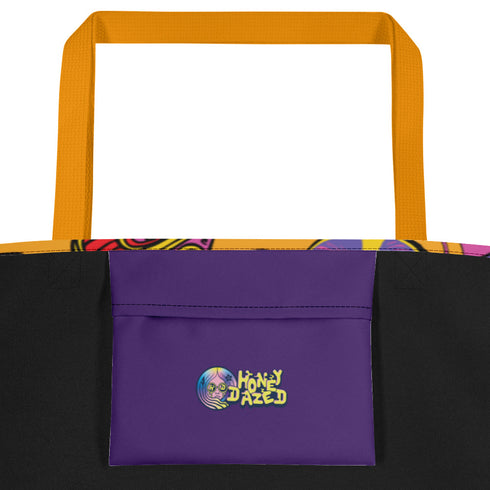 Magic Mushrooms and Frogs Tote Bag