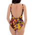 Magic Mushrooms and Frogs One-Piece Swimsuit in Orange