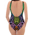 Snakeskin One-Piece Swimsuit in Techno
