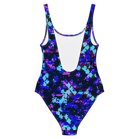 Matrix One-Piece Swimsuit in Blue