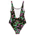 Matrix One-Piece Swim Suit in Pink and Green