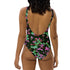 Matrix One-Piece Swim Suit in Pink and Green