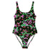 Matrix One-Piece Swim Suit in Pink and Green