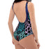 Snakeskin One-Piece Swimsuit in Blueberry