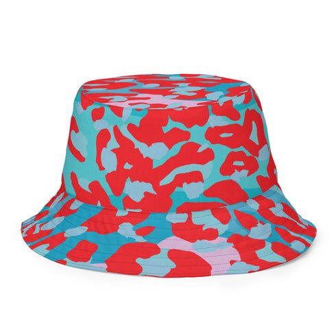 Leopard & Lava Print Reversible Bucket Hat