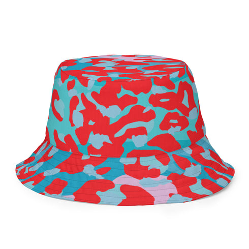 Leopard & Lava Print Reversible Bucket Hat