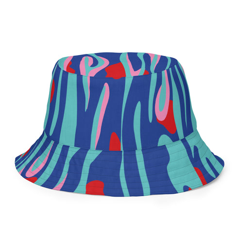 Leopard & Lava Print Reversible Bucket Hat