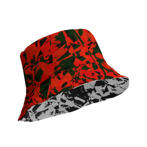 Fragmented Grunge Bucket Hat