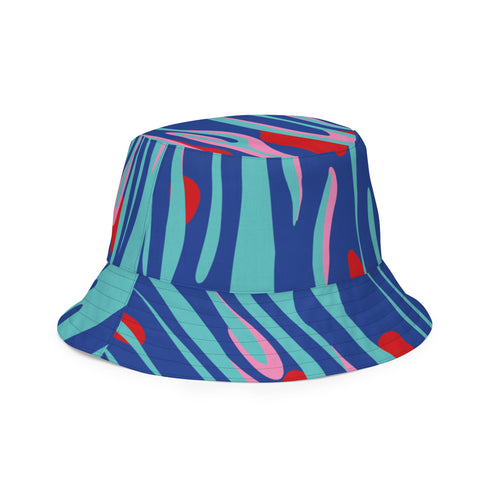Leopard & Lava Print Reversible Bucket Hat