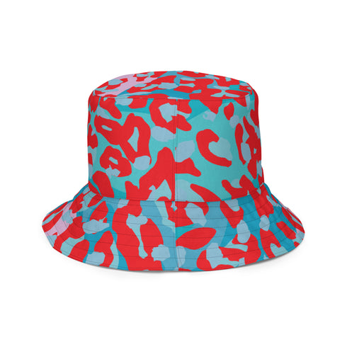 Leopard & Lava Print Reversible Bucket Hat