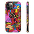 Magic Mushrooms and Frogs Phone Case in Red
