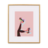 Skates Up Wall Art Print - Pink & Brown
