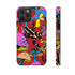 Magic Mushrooms and Frogs Phone Case in Red