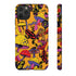 Magic Mushrooms and Frogs Phone Case in Orange