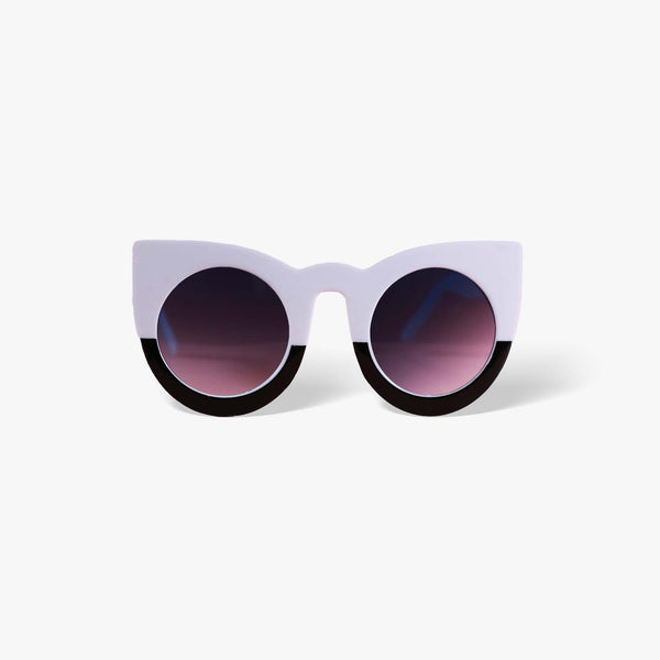 Monochromatic Cat Eye Colorblock Sunglasses