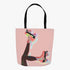 Pink Roller Skate Tote Bag