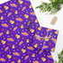 Purple Merry Ducking Christmas Wrapping Paper