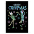 Merry Creepmas Dancing Skeleton Pastel Holiday Greeting Card