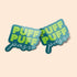 Puff, Puff, Pass Premium Vinyl Sticker, Stoner Stickers, Glossy Laptop Decal