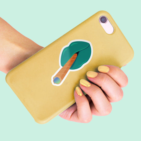 Smoking Blunt Premium Vinyl Sticker, Stoner Stickers, Glossy Laptop Decal