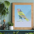 Giclee Bird Art Print - Blue