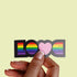 Rainbow LOVE LBGT Premium Vinyl Sticker, Gay Pride, Die-Cut Laptop Decal