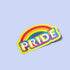 Rainbow PRIDE LBGT Premium Vinyl Sticker, Gay Pride, Die-Cut Laptop Decal