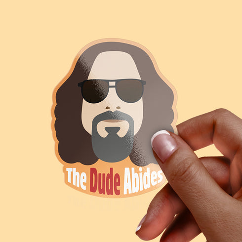 The Dude Premium Vinyl Sticker, The Big Leboswki-Inspired Hydroflask Sticker, Laptop Decal