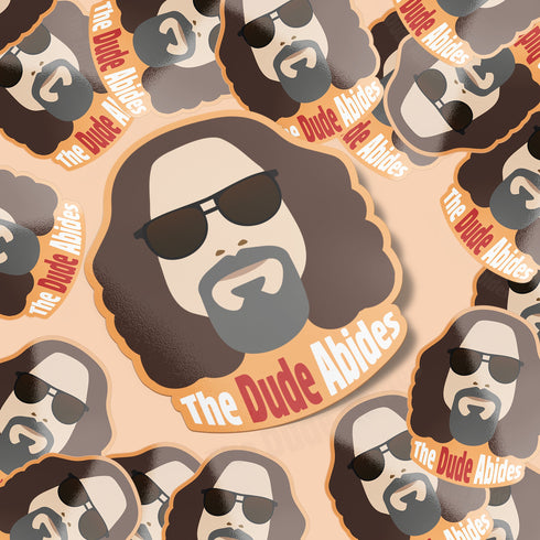 The Dude Premium Vinyl Sticker, The Big Leboswki-Inspired Hydroflask Sticker, Laptop Decal