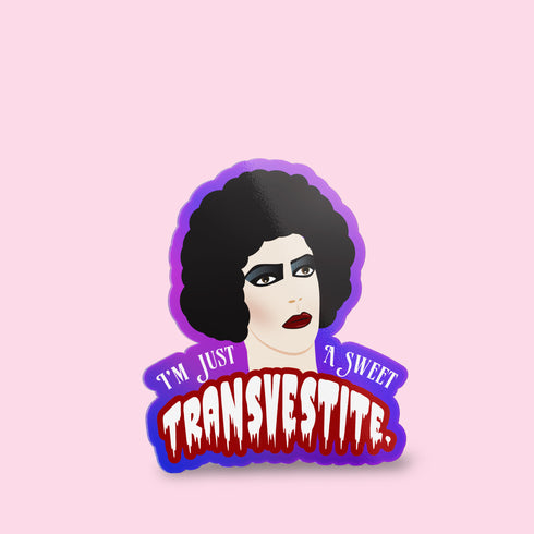 Dr. Frank N. Furter Premium Vinyl Sticker, Rocky Horror Picture Show Hydroflask Sticker, Laptop Decal