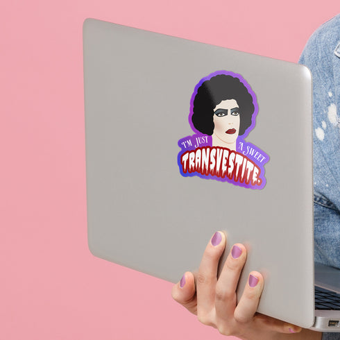 Dr. Frank N. Furter Premium Vinyl Sticker, Rocky Horror Picture Show Hydroflask Sticker, Laptop Decal