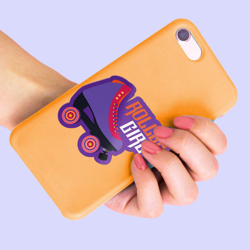 Roller Girl Premium Vinyl Sticker, Roller Skating Hydroflask Sticker, Laptop Decal