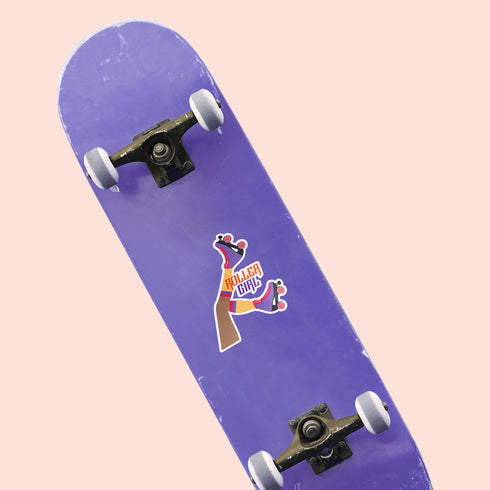 Large Roller Girl Premium Vinyl Sticker, Roller Skating Hydroflask Sticker, Quad Skates Laptop Decal
