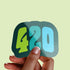 420 Premium Vinyl Sticker, Stoner Stickers, Glossy Laptop Decal