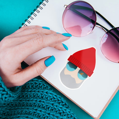 Steve Zissou Premium Vinyl Sticker, The Life Aquatic Wes Anderson-Inspired Laptop Decal