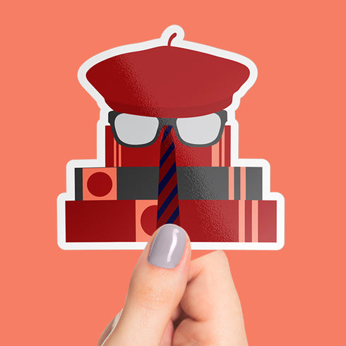 Max Fischer Premium Vinyl Sticker, Rushmore Wes Anderson-Inspired Laptop Decal