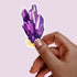 Purple Amethyst Crystal Premium Vinyl Sticker, Aquarius Birthstone, Bohemian Art Laptop Decal