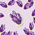 Purple Amethyst Crystal Premium Vinyl Sticker, Aquarius Birthstone, Bohemian Art Laptop Decal
