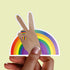 Peace Sign Rainbow LBGT Premium Vinyl Sticker, Gay Pride, Die-Cut Laptop Decal