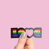 Rainbow LOVE LBGT Premium Vinyl Sticker, Gay Pride, Die-Cut Laptop Decal