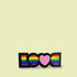 Rainbow LOVE LBGT Premium Vinyl Sticker, Gay Pride, Die-Cut Laptop Decal
