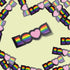 Rainbow LOVE LBGT Premium Vinyl Sticker, Gay Pride, Die-Cut Laptop Decal